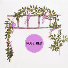 Artificial Fake Hanging Wisteria Silk Flowers Vine Plant Wedding Garden Trailing
