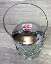 art deco glass and chrome