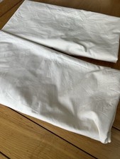 2x Yves Delorme cream fitted