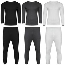 Kids Thermal Underwear Set Long Johns Top & Bottom ? Girls Boys Base Layer Warm