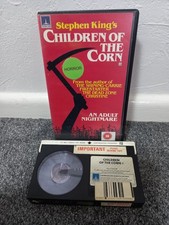 PRE-CERT Children of the Corn, BETAMAX Stephen King Horror Vintage EX-RENTAL 