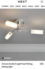 Ceiling light Chrome silver