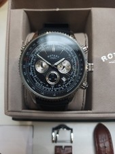 Rotary Aquaspeed Pilot Chronograph Wristwatch GS00100/04 Spare Strap Sold Out