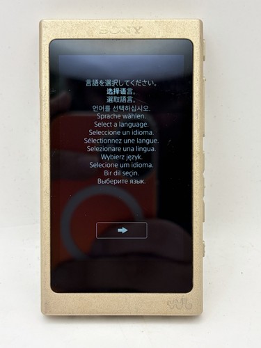 Sony a45 pale gold walkman - sony,