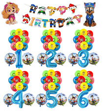 Paw patrol balloons foil & latex Skye kids birthday party balloons decoration