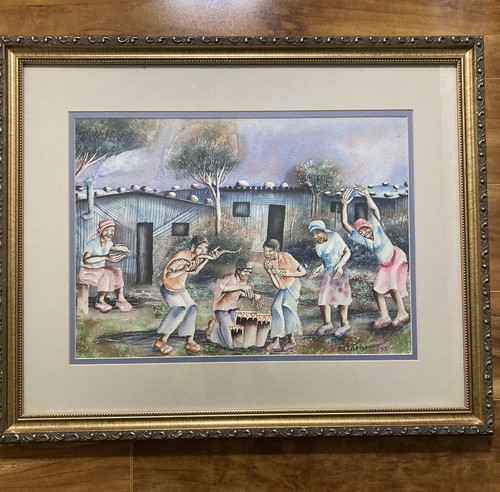 South africa framed watercolor - south,