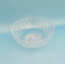 Heavy Lead Crystal Cut Glass Fruit Bowl Salad Serving Hand Cut Bowl