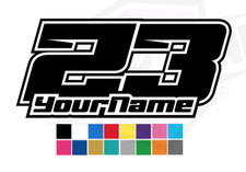 3 X Custom Racing Numbers &