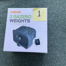 2 Halfords Gazebo Awning Weights 10L /10kg polythene liner fill with water/sand 