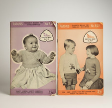 Vintage patons knitting - vintage, books