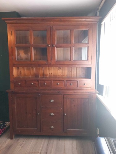 Antique style brown dresser - brown,