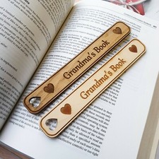Personalised wooden bookmark - personalised,