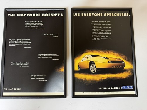 Framed print fiat coupe 16v - framed,
