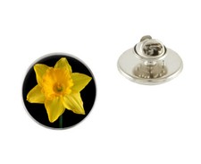 Daffodil Flower 25mm Metal Pin