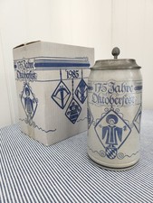 Official Oktoberfest Munich 175th Anniversary Stein Tankard 1ltr Orig BOX!