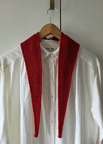 Hand knitted red extra fine - red,