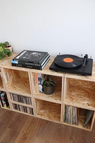 Vinyl record storage cubes - 8x,
