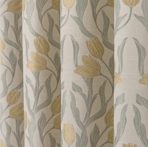 Dunelm ochre tulip jacquard - tulip,