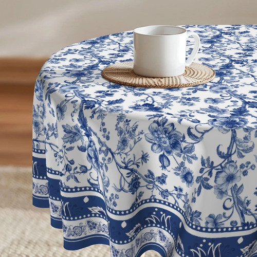Imiss rustic blue floral round - rustic,