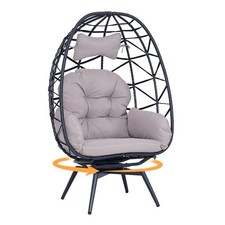360° Swivel Rattan Egg Chair