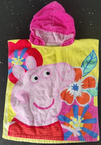 Peppa pig hooded poncho - hooded,