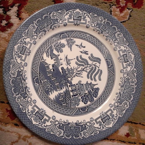 English ironstone old willow - ironstone,
