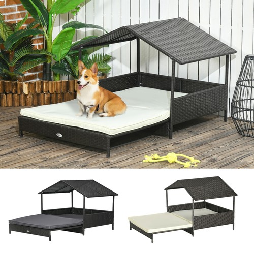 Rattan dog house extendable - dog,