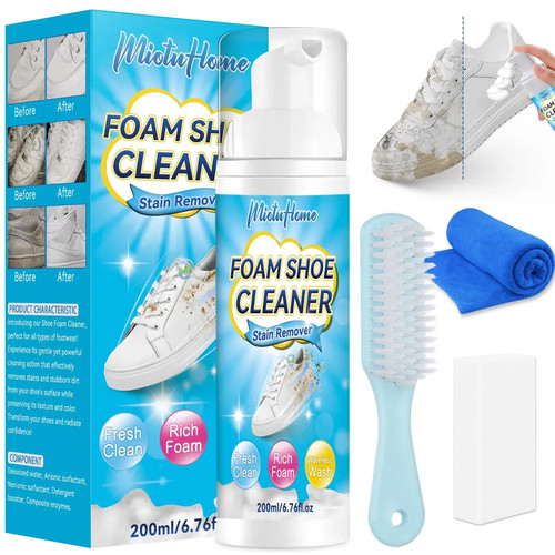 Foam shoe cleaning stain - cleaning,