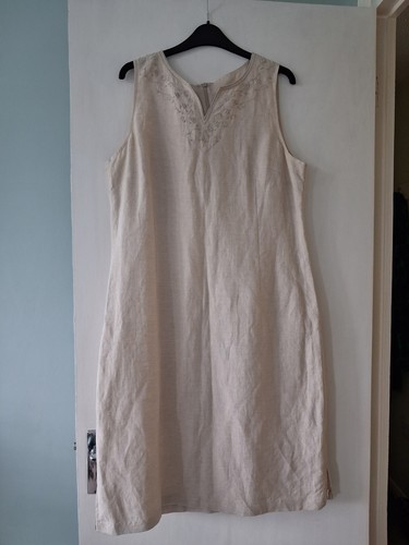 Amaranto linen dress size - linen,