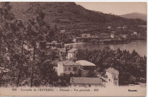 Old postcard corniche - corniche, de