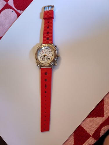 Steel buckle red - , rubber