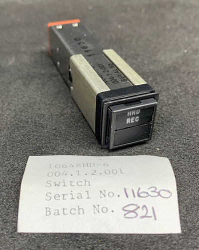 Aircraft push switch hrd rec - push, (hrd