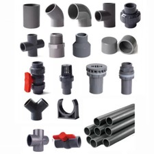 PVC Metric Plumbing Fittings Pipe For Aquarium Fish Tank Pond Solvent Weld
