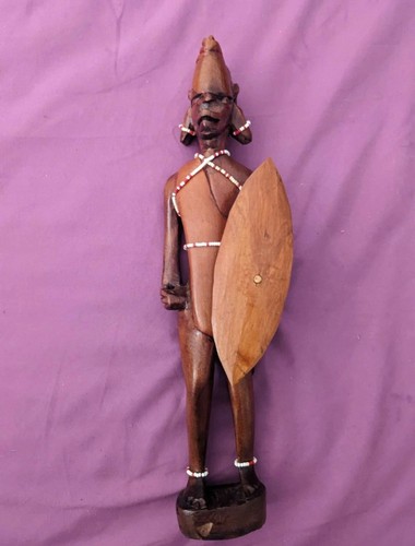 Vintage hand carved african - vintage,