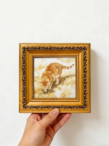 Orange tabby cat daisy - orange,