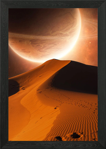 Desert planet framed wall art - planet,