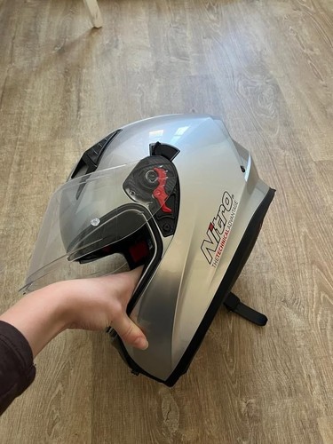 Silver nitro full face - nitro, helmet