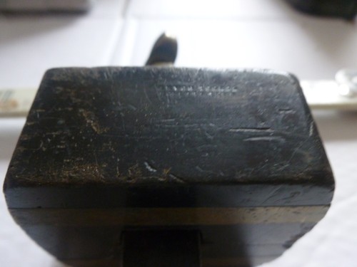 Vintage ebony brass mortise - brass,