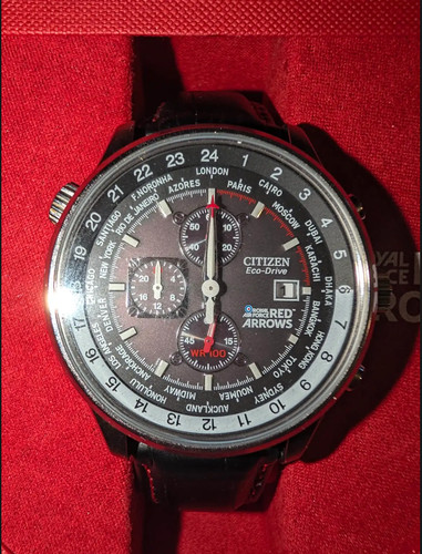 Citizen eco drive red - red, arrows