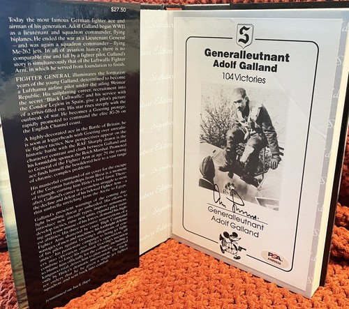 Adolf galland autographed - galland,