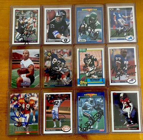 Vintage signed nfl card - 12,