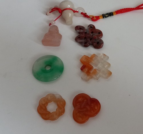 Jade carved pendants charms - pendants,