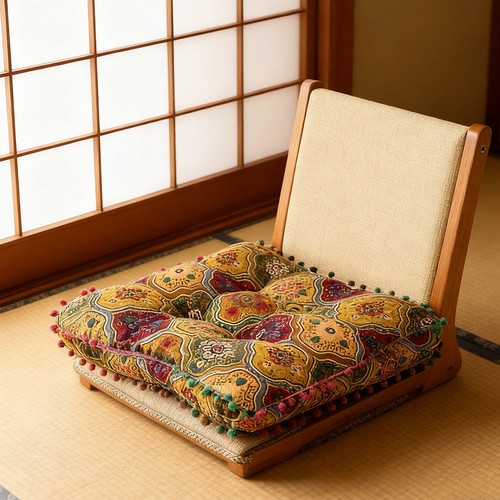Indian large floor cushion - indian,