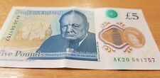 £5 Note AK20 581757