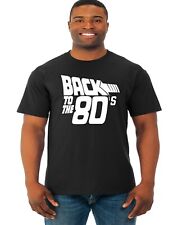 Back to the 80s t shirt mens vintage 1980's tshirt love retro made t-shirt Black