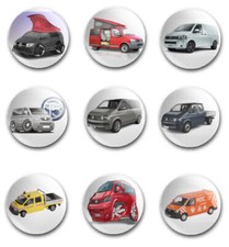 25mm  BUTTON BADGES X9