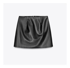 Zara Faux Leather Mini Skirt S