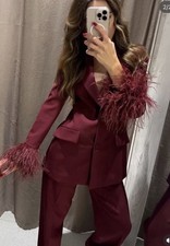 ZARA NEW WOMAN FEATHER CUFF