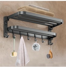 Towel rack Bathroom Towel Holder, Suction cup Towel Rail Wall Mounted Towel Rack