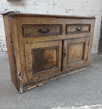 Antique Distressed Chippy Paint Cupboard / Sideboard 